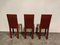 Red Leather Dining Chairs from De Couro Brazil, 1980s, Set of 6 7