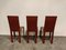 Red Leather Dining Chairs from De Couro Brazil, 1980s, Set of 6, Image 7