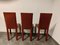 Red Leather Dining Chairs from De Couro Brazil, 1980s, Set of 6 9