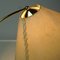 Scandinavian Modern Teak and Brass Table Lamp with Paper Lampshade 8