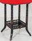 Ebonised Aesthetic Movement Octagonal Centre Table with Red Baize 3
