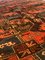 19th Century Brown, Yellow & Blue Rug, 1890s 4