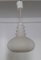 Lámpara de techo vintage de vidrio esmaltado en blanco, años 70, Imagen 1