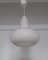 Vintage Ceiling Lamp in White Enamel Glass, 1970s 2