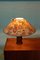 Mid-Century Table Lamp with Botanical Shade and Bronze Base, 1950s 8