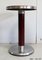 Small Circular Brushed Stainless Steel Pedestal Table, 1920s 18