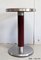 Mesa pedestal pequeña redonda de acero inoxidable cepillado, años 20, Imagen 17