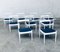 Belgian White Dining Chair, 1970s, Set of 9, Image 23