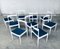 Belgian White Dining Chair, 1970s, Set of 9 12