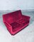 Fuchsiafarbenes 2-Sitziges 2-Sitzer Sofa mit Fransen im Hollywood Regency Stil, 1960er 8