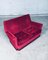 Hollywood Regency Style Fuchsia Velvet 2-Seat Sofa with Fringe, 1960s 8