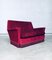 Fuchsiafarbenes 2-Sitziges 2-Sitzer Sofa mit Fransen im Hollywood Regency Stil, 1960er 9