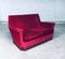 Fuchsiafarbenes 2-Sitziges 2-Sitzer Sofa mit Fransen im Hollywood Regency Stil, 1960er 11