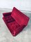 Hollywood Regency Style Fuchsia Velvet 2-Seat Sofa with Fringe, 1960s 2