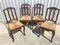 Louis XV Style Oak Dining Chairs, 1940s, Set of 4 1