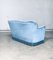 Vintage Hollywood Regency Style Baby Blue Velvet 2-Seat Sofa, 1950s 6