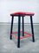 Mid-Century Colorful Stools by Bois Manu, Belgium, 1950s, Set of 4 2