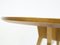 Ash Wood Round Table with Brass Details 5
