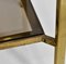 Vintage Brass & Glass Two Tiered Side Tables, 1970s, Set of 2 10