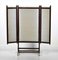 Walnut and Brass Mounted Folding Double Sided Low Screen 12