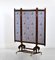 Walnut and Brass Mounted Folding Double Sided Low Screen 6