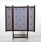 Walnut and Brass Mounted Folding Double Sided Low Screen, Image 1