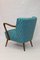 Vintage Armchair with Embroidered Fabric, 1950s 11