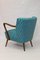 Vintage Armchair with Embroidered Fabric, 1950s, Image 11