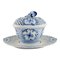 Lidded Bowl With Saucer in Hand-Painted Porcelain from Meissen, 20th Century, Set of 2 1