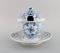 Lidded Bowl With Saucer in Hand-Painted Porcelain from Meissen, 20th Century, Set of 2 3
