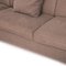 Brown Fabric Sofa Set by Ewald Schillig, Set of 2 6