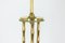 Lámpara de pie trípode de bronce dorado de Maison Baguès, años 70, Imagen 2