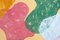 Pittura botanica astratta, trittico di forme colorate pastello, carta, 2021, Immagine 9