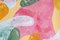 Abstract Botanical Painting, Triptych of Colorful Pastel Flourish Shapes, Paper, 2021, Image 8