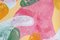 Abstrakte botanische Malerei, Triptychon von bunten Pastell Flourish Formen, Papier, 2021 8