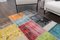 Tapis Patchwork Vintage Fait Main en Laine, Turquie 7