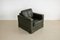 Vintage Green Leather Club Chair, Image 2