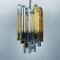 Italian Murano Glass Crystal Prism Cascade Chandelier from Venini, 1960s, Image 1
