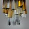 Italian Murano Glass Crystal Prism Cascade Chandelier from Venini, 1960s, Image 8