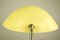 Vintage Brass Reading Table Lamp in Yellow & Black from Cosack, 1950s 7