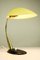 Vintage Brass Reading Table Lamp in Yellow & Black from Cosack, 1950s 1