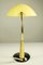 Lampada da tavolo vintage in ottone gialla e nera di Cosack, anni '50, Immagine 4