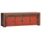 Antique Cinnabar Lacquer Low Sideboard 2