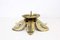 Portacandela Picnic in ottone a forma di candela, anni '60, Immagine 4