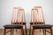 Danish Teak Model Eva Chairs by Niels Koefoed for Koefoeds Hornslet, 1960s 3
