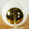 Art Deco or Bauhaus Style Brass & Opaline Glass Globe Pendant Lamp, 1940s 10