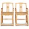 Antique Southern Official Style Elm Armchairs, Set of 2, Image 2