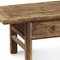 Antiker Niedriger Tisch aus Ulmenholz mit 3 Schubladen 4