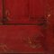 Mueble nupcial antiguo lacado en rojo, Imagen 6