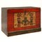 Antique Red Lacquered Blanket Trunk, Image 2